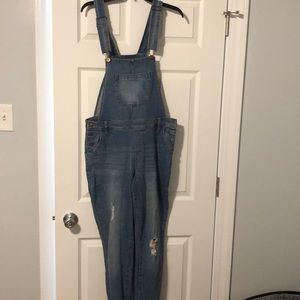 Denim overalls